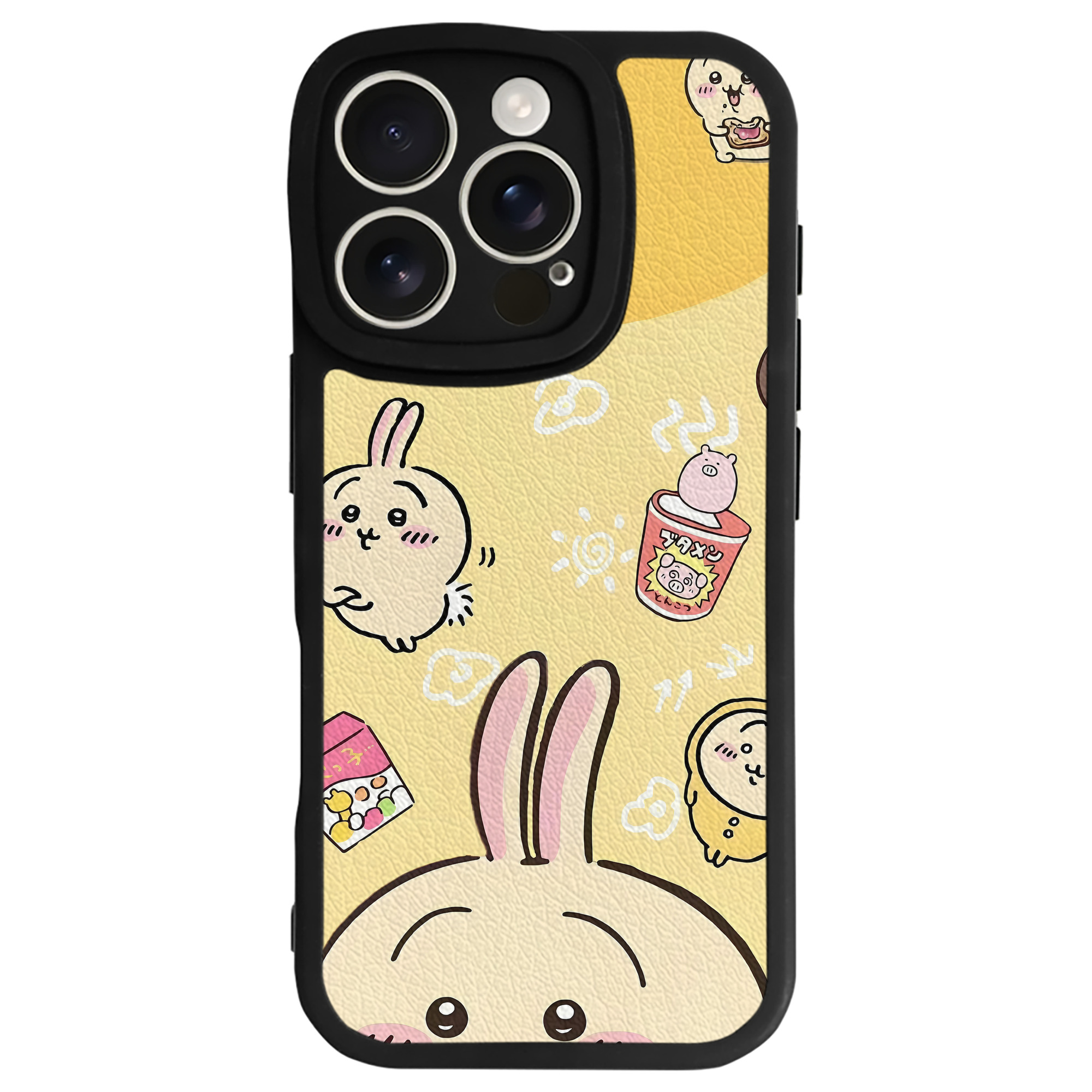 （画像用） ちいかわ Chii-kawa 【iPhone 16シリーズ対応】シリコンスマホケース（レザー調） 材質：シリコン